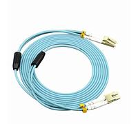 Stillshine. OM3 Câble à Fibres optiques Duplex multimode 50/125 ?m, Armure en Acier Inoxydable, Fiber Optic Cable (2 mètres,LC à LC)