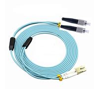 Stillshine. OM3 Câble à Fibres optiques Duplex multimode 50/125 ?m, Armure en Acier Inoxydable, Fiber Optic Cable (2 mètres,LC à FC)