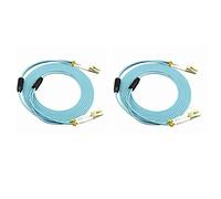 Stillshine. OM3 Câble à Fibres optiques Duplex multimode 50/125 ?m, Armure en Acier Inoxydable, Fiber Optic Cable (1 mètre x 2,LC à LC)