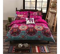 Stillshine Parure de lit Boho Parure de lit Bohême Exotique Patterns Housse de Couette Simple Double King Size (Style 01, 240x220cm)