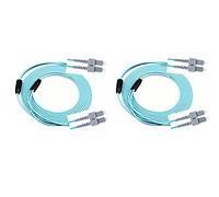 Stillshine. SC à SC 10Gb OM3 Câble à Fibres optiques Duplex multimode 50/125 µm, Armure en Acier Inoxydable, Fiber Optic Cable SC-SC (1 mètre x 2)