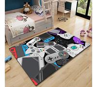 Stillshine. Tapis 3D Poignée Vidéo Manette Impression Tapis de Salon Chambre Chevet Couverture Lavable Rectangulaire Animé Animation Console de Jeu Décoration Tapis (Couleur 4,60 × 90 cm)