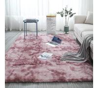 Stillshine. Tie-Dye Dégradé Couleur Tapis à Poils Longs Salon Table Basse Tapis lit Cheveux Longs Peuvent Etre Lavés Personnalisation Complète de la Chambre (Couleur Lotus,60x120cm)