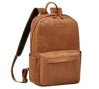 STILORD 'Alois' Sac à dos classique ordinateur portable 15 pouces, Cuir, Marron, Sac à dos d'affaires, Grand sac à dos, Unisex, L, Couleur:tropica - marron