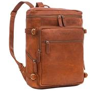 STILORD 'Alvar' Sac à Dos d'affaires Cuir pour Hommes pour Ordinateur Portable jusqu'à 15,6' Sac a Dos ordi Portable Sac à Dos de Ville Hommes, Couleur:maraska - Marron