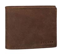 STILORD Antonio RFID Portefeuille Cuir pour Hommes Protection NFC Vintage Retro Porte-Monnaie, Cuir véritable Couleur:Antero - Marron