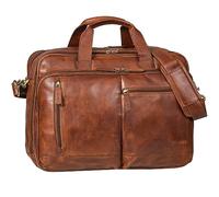 STILORD 'Arnold' Spacieux Sac Bandoulière Cuir Sacoche Ordinateur 17 Pouces à 19 Vintage Sac d'Affaires Hommes Grand Cartable Professeur Femme Cuir Véritable, Couleur:brandy - cognac