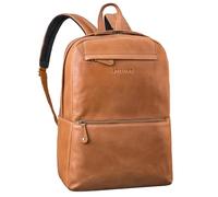 STILORD 'Benedict' Sac a Dos en Cuir Femme et Homme Elegant - sac à dos pour ordinateur portable 15-16 pouces - ideal comme sac a dos business avec ventilation arrière, Couleur:taranto - marron