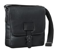 STILORD 'Bennet' Vintage Sacoche Bandoulière Hommes Cuir Petite Besace pour Tablette 10.1 Pouces Sac Messager à l'Épaule en Cuir Véritable, Couleur:Noir