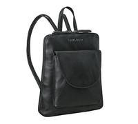 STILORD 'Bernice' Elégant Sac à Dos Cuir Femme Petit Sac Bandouliere avec Beaucoup de Compartiments pour Sortir Shopping City Backpack Cuir Véritable, Couleur:noir