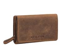 STILORD 'Bloom' Vintage Petit Porte Monnaie Femme Cuir Véritable Multi Poches Mini Portefeuille Cuir Véritable avec Porte Carte RFID Protection Carte Bancaire Pochette, Couleur:Marron Moyen