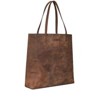 STILORD 'Carlotta' Sac Shopper Élégant en Cuir pour Femmes - Sac à Main et à Bandoulière Vintage Véritable Cuir, Couleur:avani - marron