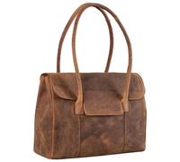 STILORD 'Carrie' Sac Cabas Cuir Femme Grand Sac à Main Vintage Sac Shopper Sac à l'Épaule Besace à Bandoulière Sac Tote Bag Bowling Handbag en Cuir Véritable, Couleur:torino - marron