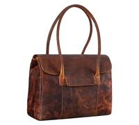 STILORD 'Carrie' Sac Cabas Cuir Femme Grand Sac à Main Vintage Sac Shopper Sac à l'Épaule Besace à Bandoulière Sac Tote Bag Bowling Handbag en Cuir Véritable, Couleur:prestige - marron