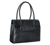 STILORD 'Carrie' Sac Cabas Cuir Femme Grand Sac à Main Vintage Sac Shopper Sac à l'Épaule Besace à Bandoulière Sac Tote Bag Bowling Handbag en Cuir Véritable, Couleur:noir