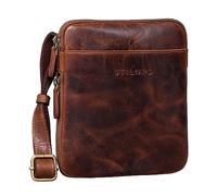 STILORD 'Carson' Sacoches Hommes Bandoulière Cuir Vintage Sac à Bandoulière Petit Sac Messager pour Homme en Cuir véritable, Couleur:kara - cognac