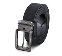 STILORD Ceinture Business en Cuir Vintage Homme Femme Pour Costume Jean Universelle Raccourcissable, Couleur:nero | Fibbia antica - argentata I V, taille:Universal 80-130 cm