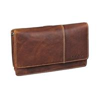 STILORD 'Darla' 3-en-1 Sac à Main Cuir avec Porte-Monnaie Femme Portefeuille avec Protection RFID 9 Compartiments pour Cartes Pochette Telephone Portable Cuir Véritable, Couleur:Salerno - Marron