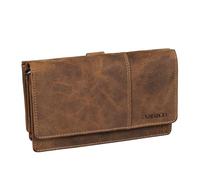 STILORD 'Darla' 3-en-1 Sac à Main Cuir avec Porte-Monnaie Femme Portefeuille avec Protection RFID 9 Compartiments pour Cartes Pochette Telephone Portable Cuir Véritable, Couleur:Bergamo - Marron