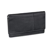 STILORD 'Darla' 3-en-1 Sac à Main Cuir avec Porte-Monnaie Femme Portefeuille avec Protection RFID 9 Compartiments pour Cartes Pochette Telephone Portable Cuir Véritable, Couleur:Noir