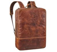 STILORD Dash Practique 2 en 1 Sac à Dos PC 15-16 XL Messenger Bag en Cuir Unisexe Sac à Dos Convertible Hybride Serviette Business Sac à bandoulière Sac a Dos Antivol Couleur:Cannes - Marron