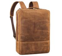 STILORD Dash Practique 2 en 1 Sac à Dos PC 15-16 XL Messenger Bag en Cuir Unisexe Sac à Dos Convertible Hybride Serviette Business Sac à bandoulière Sac a Dos Antivol Couleur:seppia - Marron