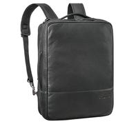 STILORD Dash Practique 2 en 1 Sac à Dos PC 15-16 XL Messenger Bag en Cuir Unisexe Sac à Dos Convertible Hybride Serviette Business Sac à bandoulière Sac a Dos Antivol Couleur:ossidiana Nero