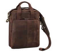 STILORD 'Dave' Sacoche Homme bandouliere Cuir Voyage Sacoche Ordinateur 13.3 Pouces MacBook Borsa per Tablet Sac Bandoulière Sac Messenger Cuir Véritable, Couleur:Zamora - Marron