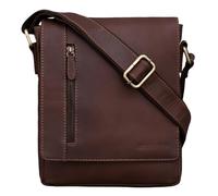 STILORD 'Easton' Sac Porté Épaule Cuir Sac Bandoulière pour Homme Femme Vintage Sacoche pour Tablette 10,1 Pouces A5 Besace Sac Messager Sac à Main, Couleur:Havanna - Marron