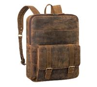 STILORD 'Edwin' Sac à Dos Ordinateur 15.6 Pouces Vintage - Sac à Dos Cuir Véritable Pour Hommes & Femmes comme Sac a Dos Travail elégant pour les voyages et les loisirs, Couleur:colorado - marron