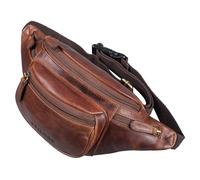 STILORD 'Eliah' Vintage Sac Banane en Cuir Ceinture Réglable Poche Ventrale Sacoche Banane idéal Sport Voyages Quotidien Durable, Couleur:Florida - Marron