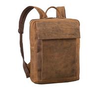 STILORD Eliano Sac a Dos en Cuir veritable pour Femmes et Hommes - Sac a Dos ordi Portable 15-16 Pouces - Sac a Dos de Voyage avec système de Fixation pour Trolley Couleur:Bergamo - Marron
