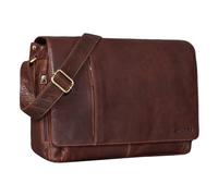 STILORD 'Elias' Sacoche homme cuir Vintage Sac Bandoulière Homme Design Sac en cuir Ordinateur Portable 15,6 Pouces Besace en Cuir, Couleur:maraska - marron foncé
