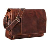 STILORD 'Elias' Sacoche homme cuir Vintage Sac Bandoulière Homme Design Sac en cuir Ordinateur Portable 15,6 Pouces Besace en Cuir, Couleur:florida - marron