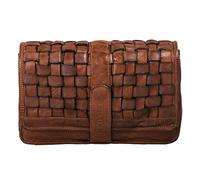 STILORD 'Ella' Sac à Main pour Femme Cuir Petite Pochette Vintage Motif Tressé Élégant Soirée Loisirs Enveloppe d'embrayage Besace, Couleur:Ocre - Marron