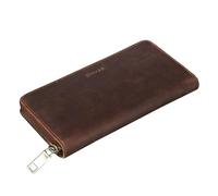 STILORD 'Emma' Porte-Monnaie Femme Cuir Anti-RFID Portefeuille Grand Format Design Vintage avec Pochettes pour Cartes en Cuir Véritable, Couleur:Prato - Marron