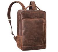 STILORD Emmanuel Cuir Grand Sac a Dos Ordi Portable 15,6-16 Pouces Vintage Sac à Dos Travail Femme et Homme ou Sac Étudiant Sac à Dos Loisir Business Cuir Véritable Couleur:Veleta - Marron