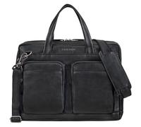 STILORD 'Erwin' Grand Sac à Bandoulière d'affaires Cuir 16 Pouces Cartable Cuir Homme Porte-Documents Sac Professeur Femme Sacoche Ordinateur Business Mallette Travail XL, Couleur:Noir