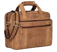 STILORD Experience Sac de Professeur en Cuir Cartable Sacoche Enseignant Porte-Documents Sacs d'affaires Vintage Attache Trolley Couleur:Dijon - Marron
