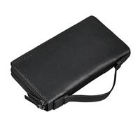 STILORD 'Felicity' Homme Portefeuille en Cuir avec Poignée Grand Porte-Monnaie Poignet Hommes Wallet Men Sac Cuir Authentique Vintage Porte-Cartes, Couleur:ossidiana Nero