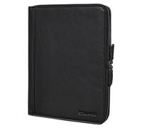 STILORD 'Ferris' Organiseur A4 Cuir Conférencier XL Vintage Housse Ordinateur 13,3 Pouces Classeur Homme Femme Portfolio Carnet Porte Bloc Cuir Véritable, Couleur:Noir