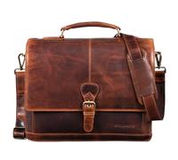 STILORD 'Francis' Porte-Documents Homme Cuir pour DIN A4 Serviette en Cuir de Boeuf Véritable, Couleur:Kara - Cognac