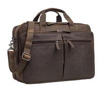 STILORD 'Gigantus' Sacoche Cuir Homme XXL Serviette en Cuir Sac d'enseignant Sac d'affaire Sac bandoulière Homme Sac Professeur Femme, Couleur:Colorado - Marron