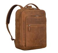 STILORD 'Gordon' Sac a Dos Cuir Hommes et Femmes pour Ordinateur Portable 17 Pouces Backpack Polyvalent pour Business et Messenger, Couleur:Tan - Marron - Scuro
