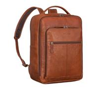 STILORD 'Gordon' Sac a Dos Cuir Hommes et Femmes pour Ordinateur Portable 17 Pouces Backpack Polyvalent pour Business et Messenger, Couleur:maraska - Marron