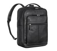 STILORD 'Gordon' Sac a Dos Cuir Hommes et Femmes pour Ordinateur Portable 17 Pouces Backpack Polyvalent pour Business et Messenger, Couleur:Noir