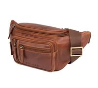 STILORD 'Greg' Sacoche Ventrale en Cuir Marron Vintage Hip Bag Homme Femme Sac Banane Belt Bags for Sports Festival Voyages Pochette Cuir véritable, Couleur:Porto - Cognac