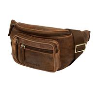 STILORD 'Greg' Sacoche Ventrale en Cuir Marron Vintage Hip Bag Homme Femme Sac Banane Belt Bags for Sports Festival Voyages Pochette Cuir véritable, Couleur:aneto - Marron
