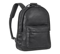 STILORD 'Hagen' Sac à Dos Cuir Femme et Homme Sac à Dos Ordinateur Portable 17 Pouces Cuir Sac a Dos Scolaire Sac à Dos Jour Homme, Couleur:Noir