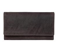 STILORD "Hannah Vintage Portefeuille Horizontal pour Femmes Grand Porte-Monnaie Porte-Billets avec RFID Blocage en Cuir Véritable Couleur:Marron - foncé
